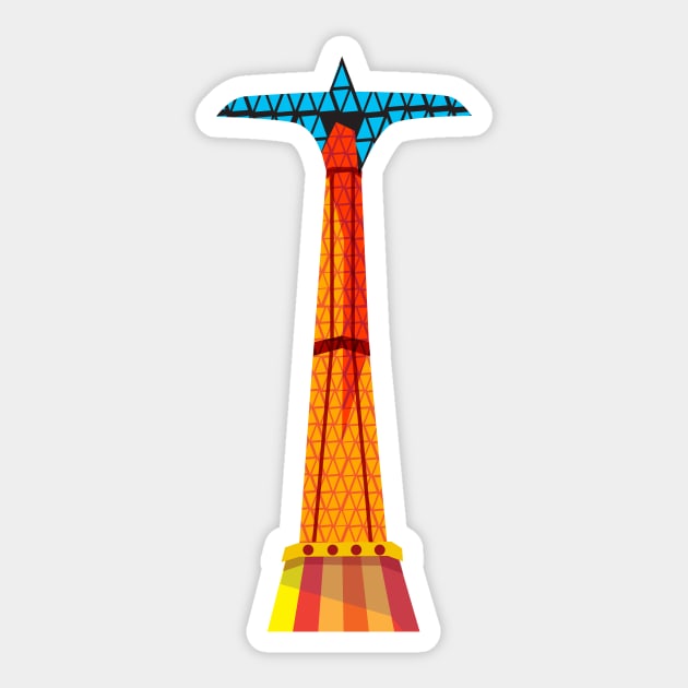 Parachute Jump Sticker by zerostreet